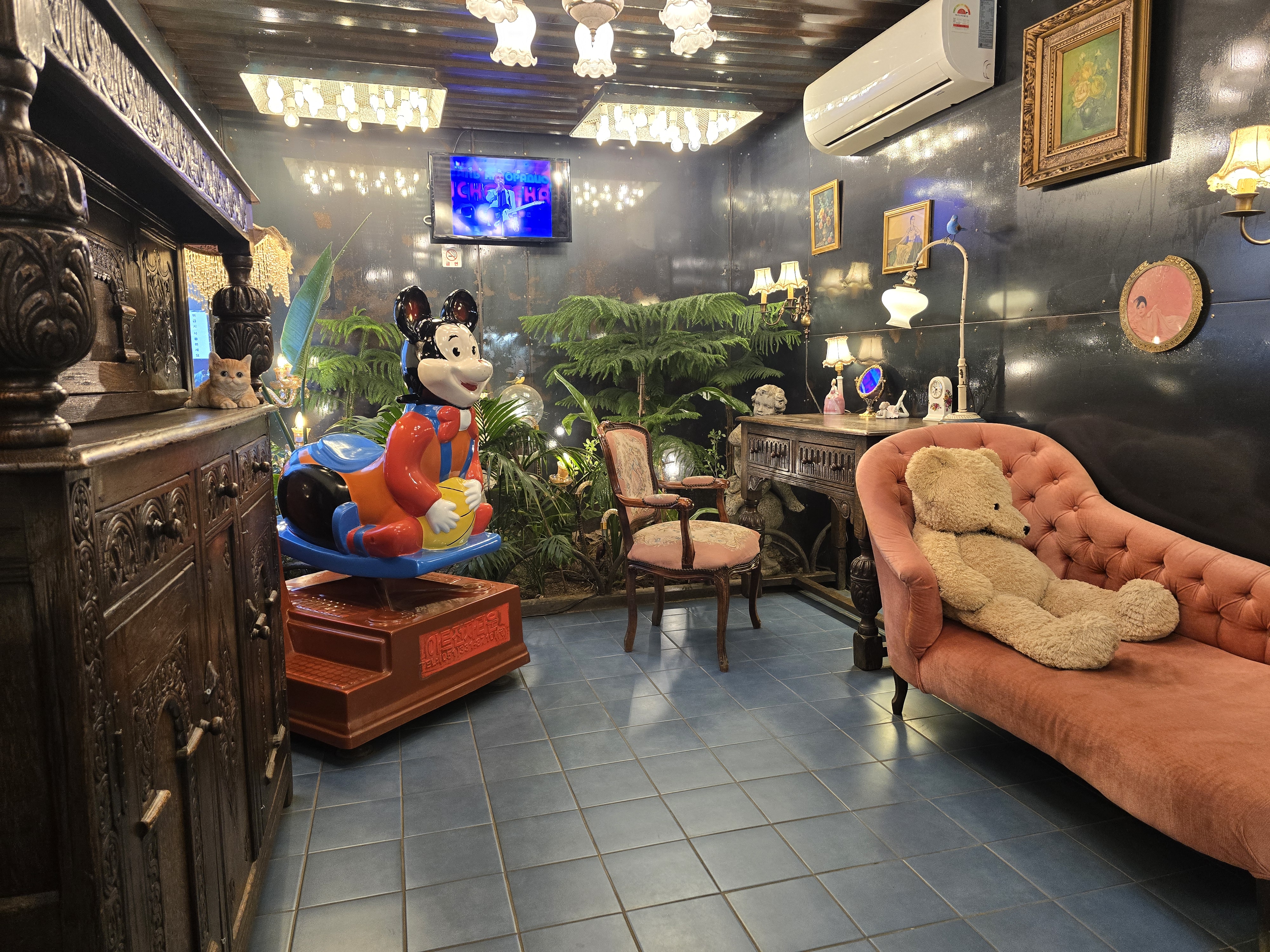 Inside the factory space